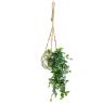 Glass bottle with hemp rope