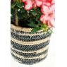 Stained jute basket