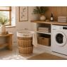Split willow and white willow laundry basket
