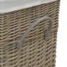 Willow laundry basket + 4 baskets