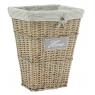 Halh grey wash willow laundry basket