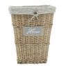 Halh grey wash willow laundry basket