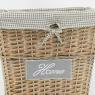 Halh grey wash willow laundry basket