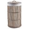 Grey pulut rattan laundry baskets