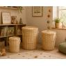 White willow laundry baskets 