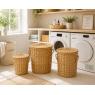 White willow laundry baskets 