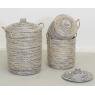 Set of 3 seagrass hampers 