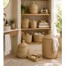 Ensemble 5 pièces de rangement en jonc naturel