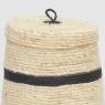 Set of 3 cornleaf baskets 