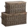 Gey pulut rattan storage chests