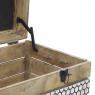 Mango wood and cotton chest