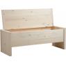 Banc coffre en bois brut