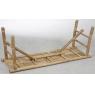 Natural bamboo folding bench