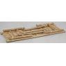 Natural bamboo folding bench