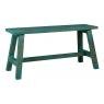 Antic green mahogany bench