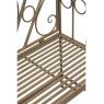 Banc et arche en métal vieilli