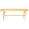 Natural rattan bench 