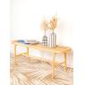 Natural rattan bench 