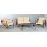 Solid suar wood and metal sofa Alice