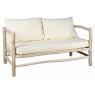 Natural teak branches Arthur two seater sofa