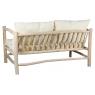 Natural teak branches Arthur two seater sofa