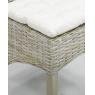 Grey pulut rattan and mahogany dining chair