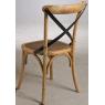 Beechwood and metal chair