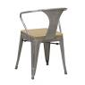 Brushed steel chair