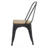 Industrial metal and wood chair