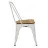 Industrial metal and wooden chair 