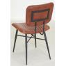 Leather and metal chair 