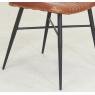 Leather and metal chair 