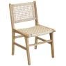 Chair in natural teak wood