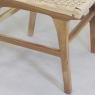 Chair in natural teak wood