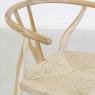 Chair in natural teak wood