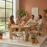Chaise Ming en teck naturel