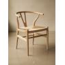 Chaise Ming en teck naturel