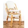 Chaise en rotin et résine