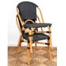 Chaise en rotin et résine