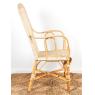 Manau and rattan armchair
