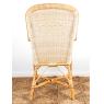 Manau and rattan armchair