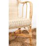Manau and rattan armchair