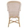 Fauteuil en manau et moelle de rotin