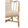 Fauteuil en manau et moelle de rotin