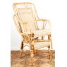Fauteuil en manau et rotin