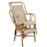 Fauteuil en manau et rotin