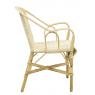 Manau and rattan armchair