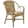 Manau and rattan armchair