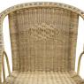 Manau and rattan armchair