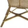 Manau and rattan armchair